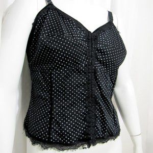 Torrid Rockabilly Polka Dot Bustier Corset Top